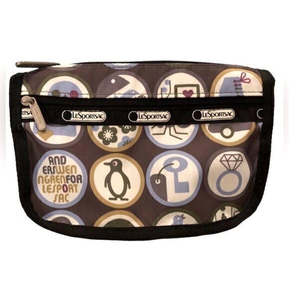 New! Anders  Wenngren for LeSportsac Canvas‎ Cosmetic Case lMakeup Bag